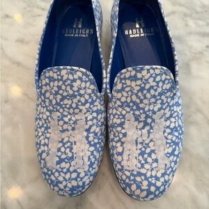 Blue and White Women's loafers